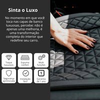 Capas de Bancos Premium | Bancos Dianteiros e Traseiros + Cabeceiras